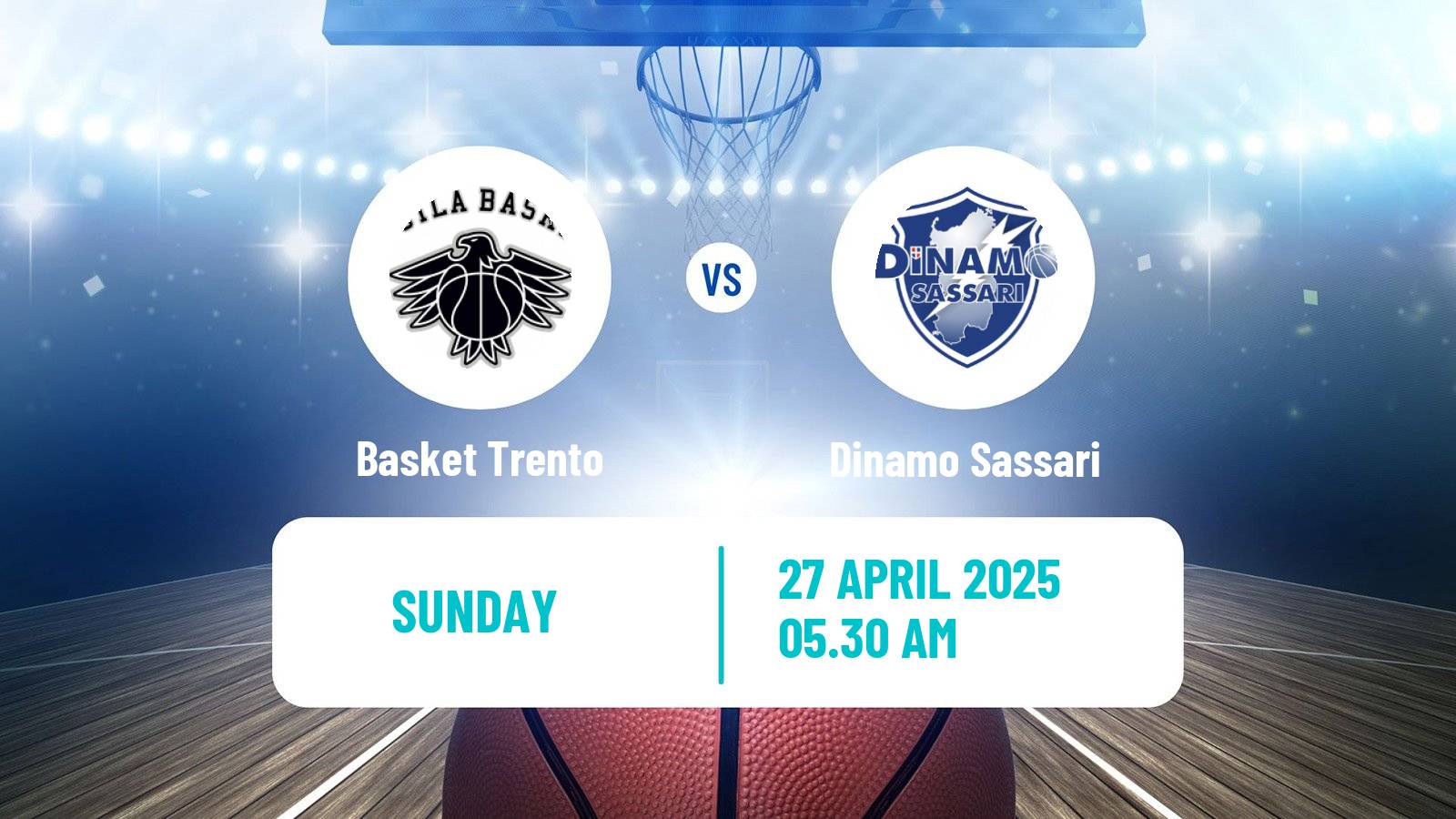 Basketball Italian Lega A Basketball Basket Trento - Dinamo Sassari