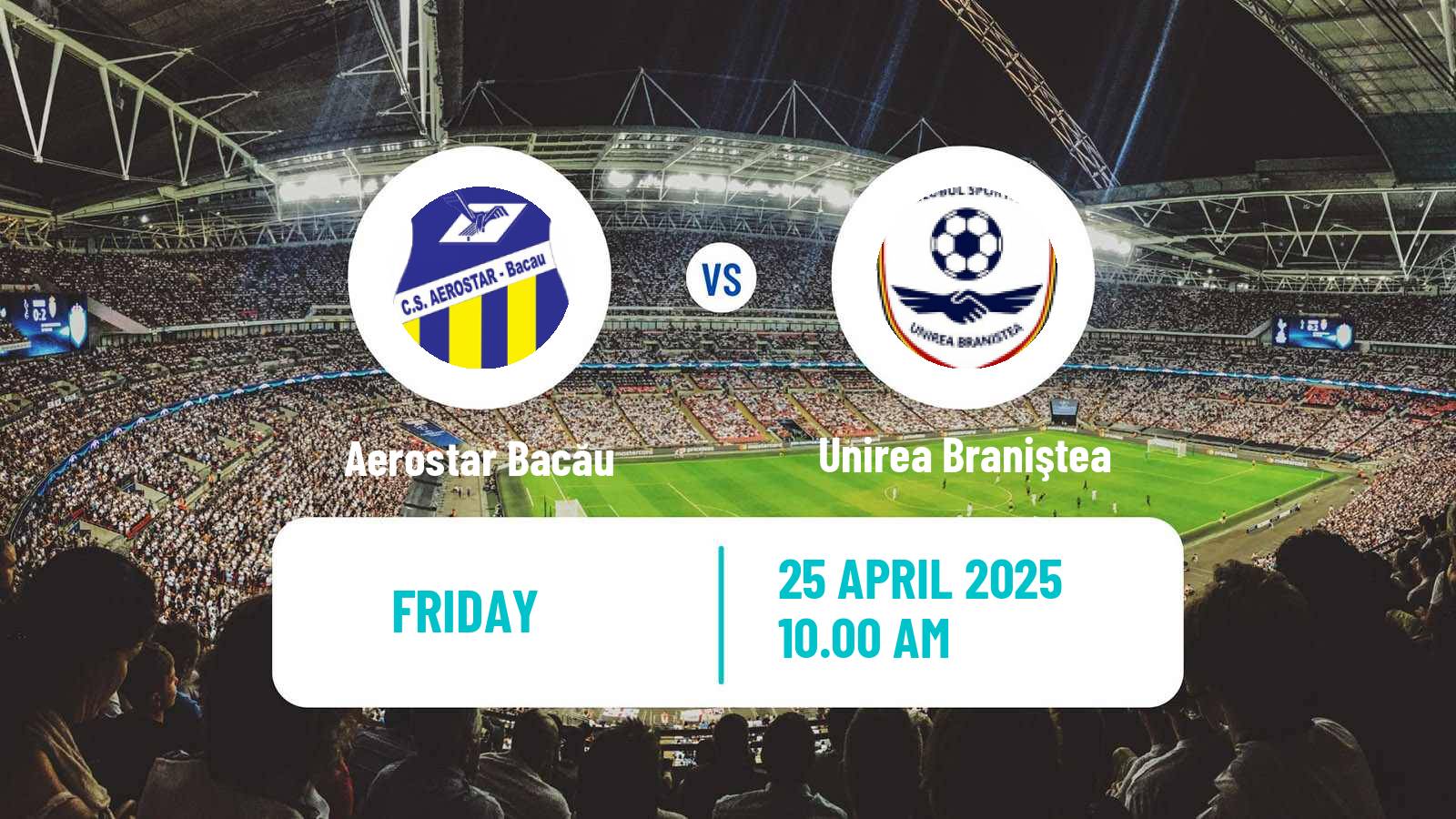 Soccer Romanian Liga 3 - Seria 2 Aerostar Bacău - Unirea Braniştea