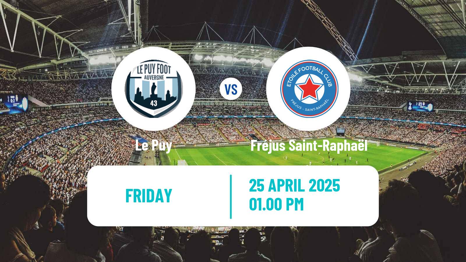 Soccer French National 2 - Group A Le Puy - Fréjus Saint-Raphaël