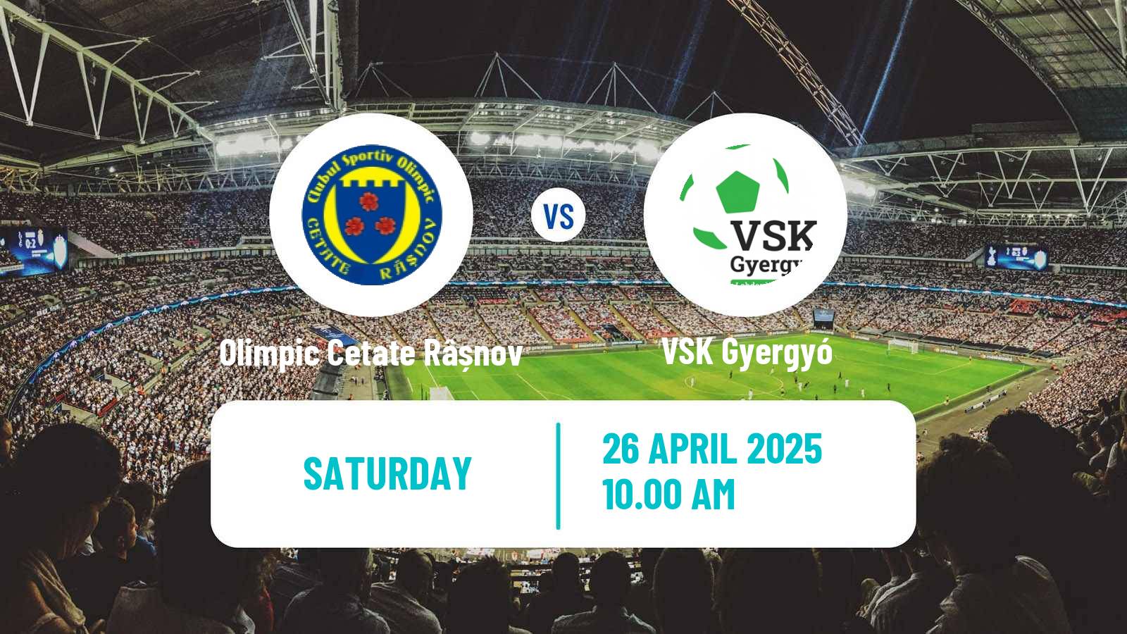 Soccer Romanian Liga 3 - Seria 6 Olimpic Cetate Râșnov - VSK Gyergyó