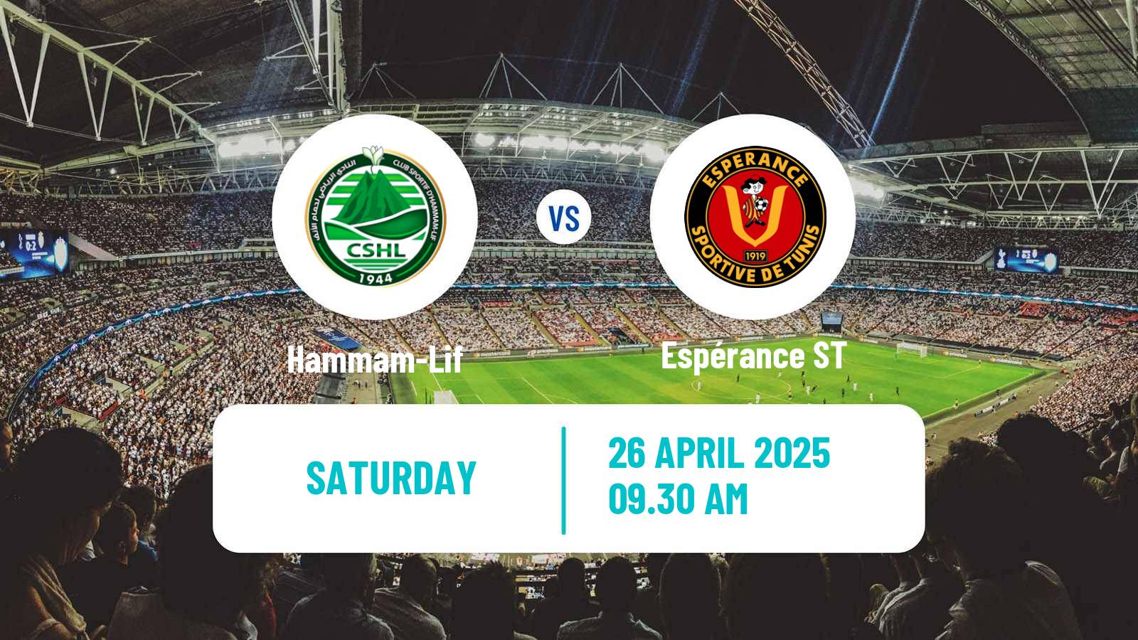 Soccer Tunisian Cup Hammam-Lif - Espérance ST