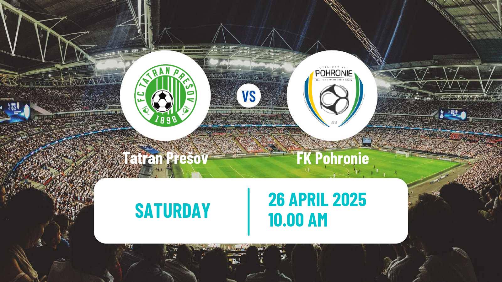 Soccer Slovak 2 Liga Tatran Prešov - Pohronie