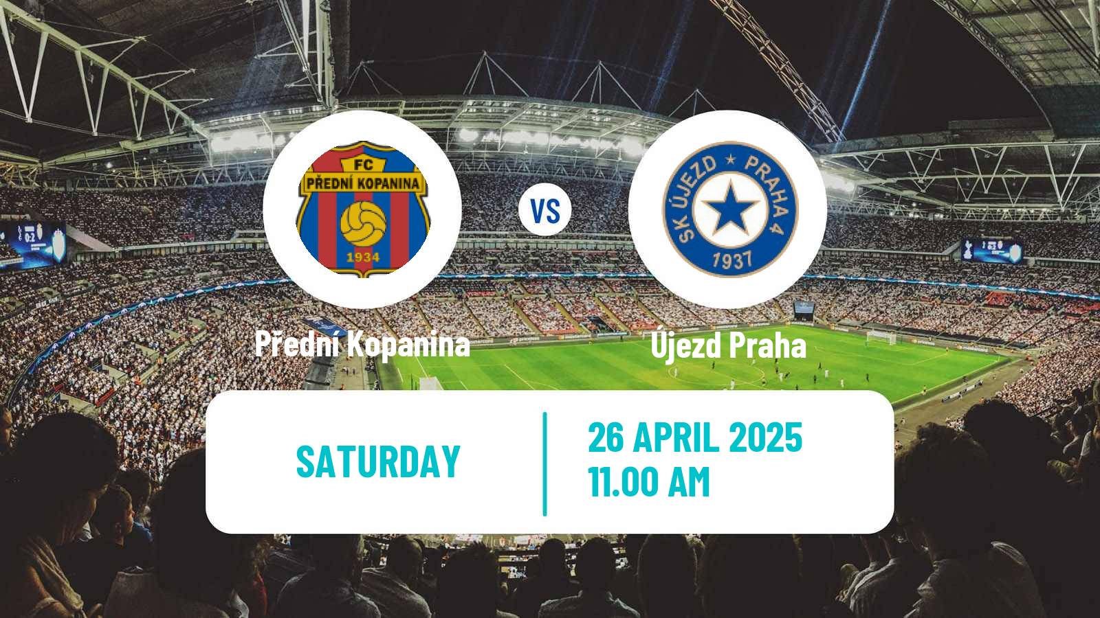 Soccer Czech Division B Přední Kopanina - Újezd Praha