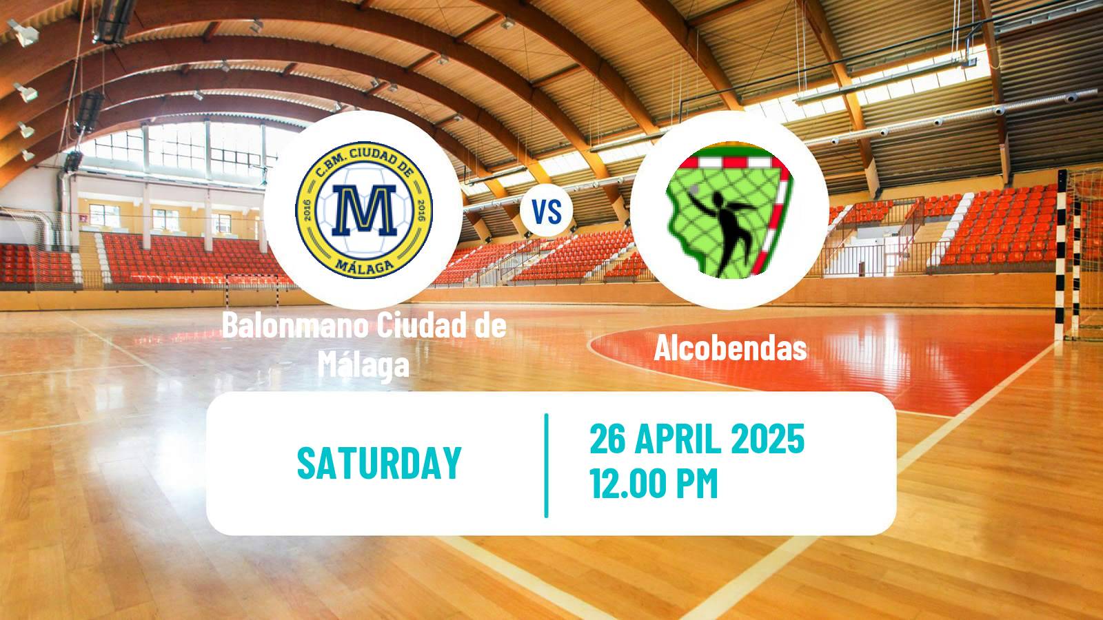 Handball Spanish Division de Honor Plata Handball Balonmano Ciudad de Málaga - Alcobendas