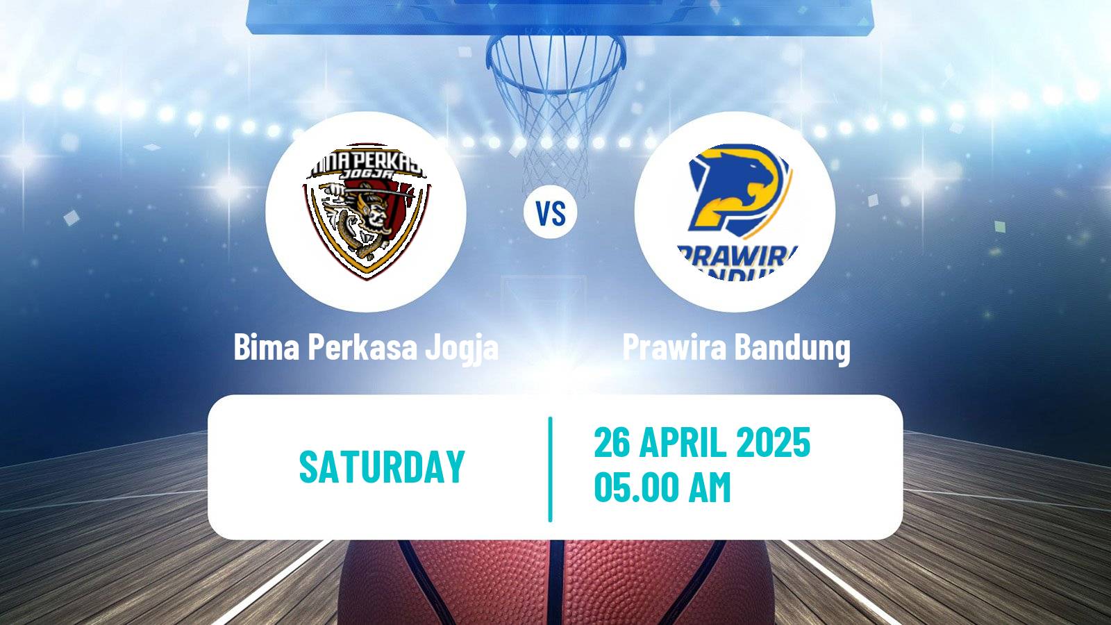 Basketball Indonesian IBL Bima Perkasa Jogja - Prawira Bandung