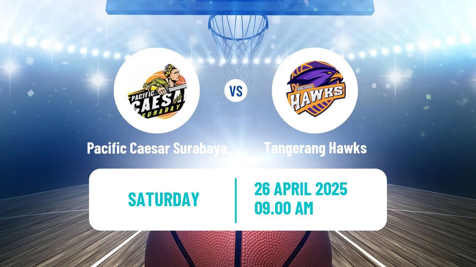 Basketball Indonesian IBL Pacific Caesar Surabaya - Tangerang Hawks