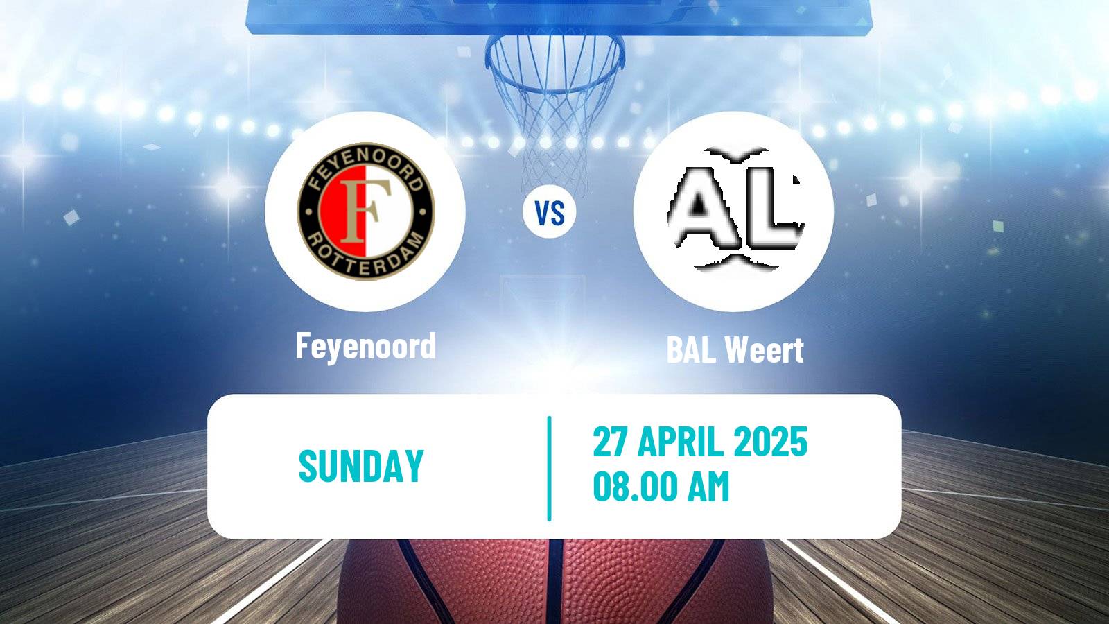 Basketball BNXT League Feyenoord - BAL Weert