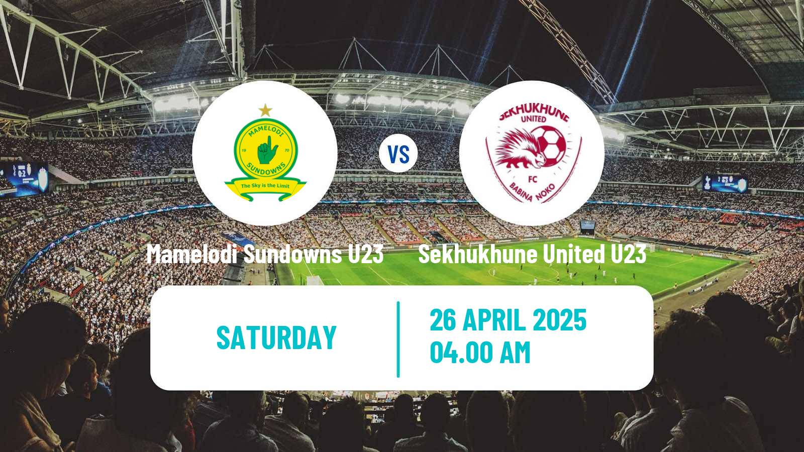 Soccer South African Diski Challenge Mamelodi Sundowns U23 - Sekhukhune United U23
