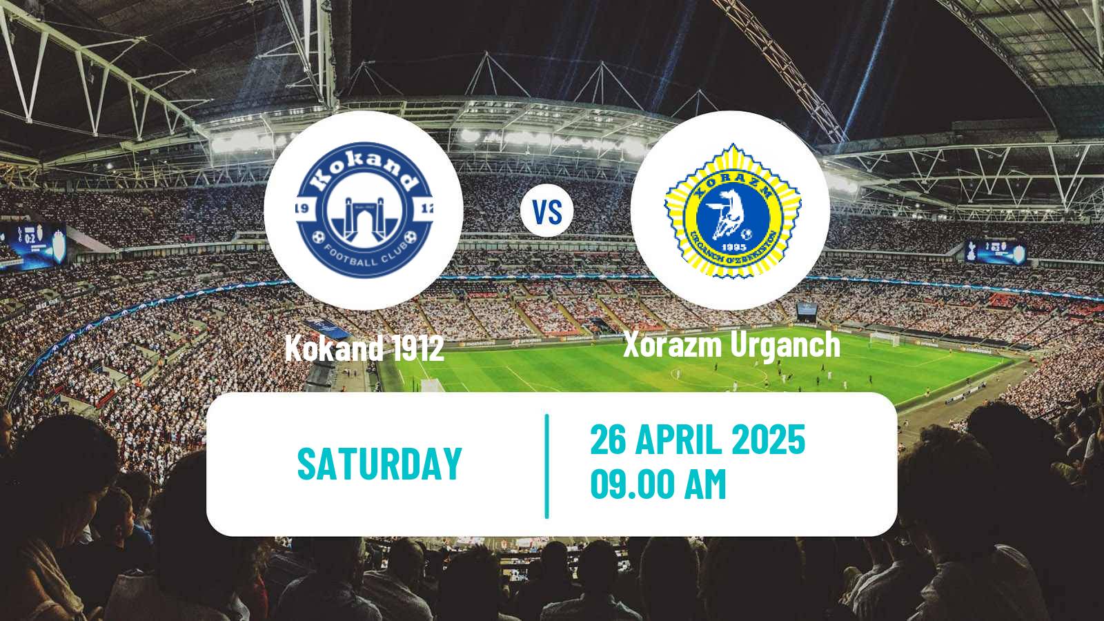 Soccer Uzbek League Kokand 1912 - Xorazm Urganch
