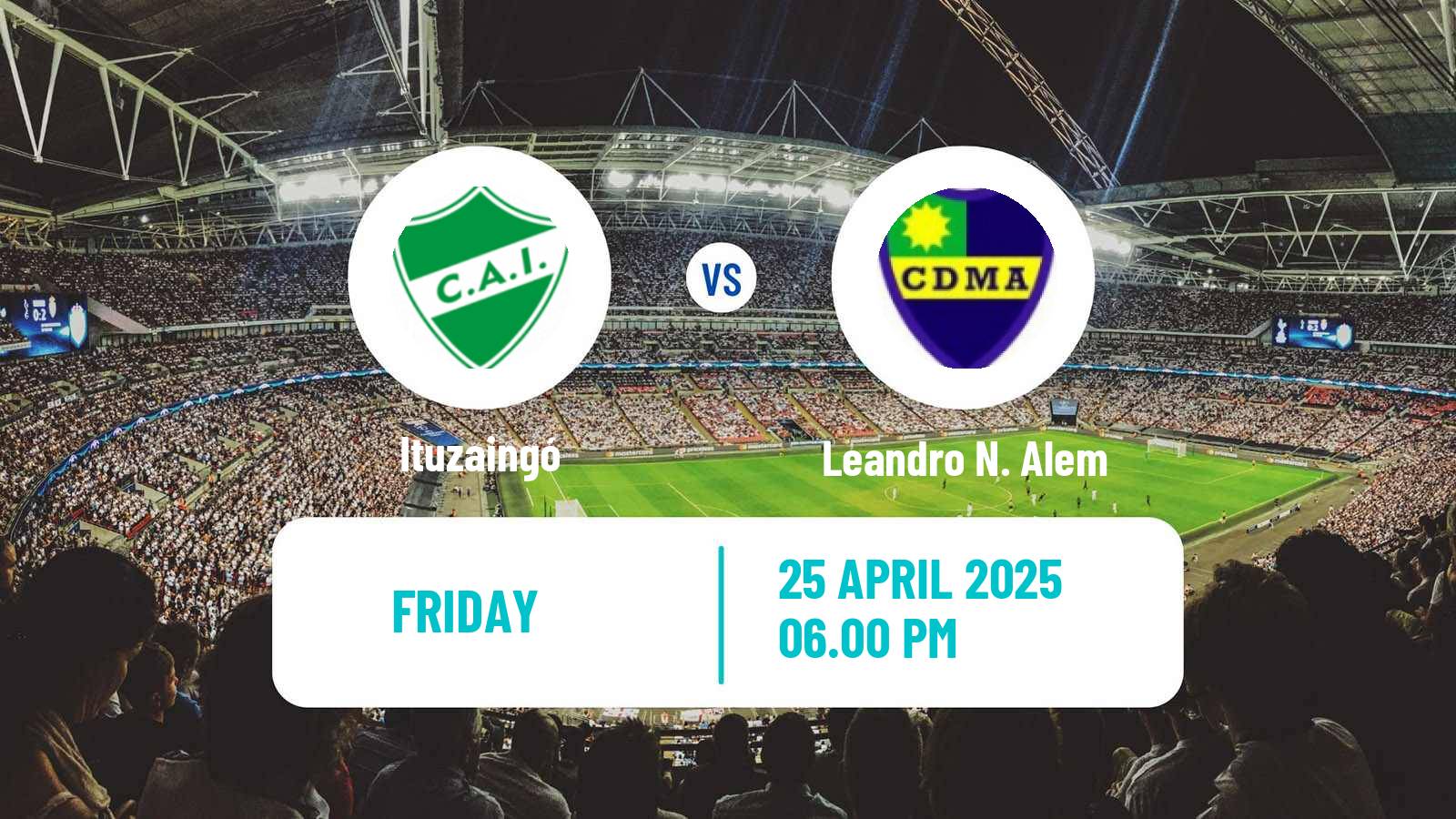 Soccer Argentinian Primera C Ituzaingó - Leandro N. Alem