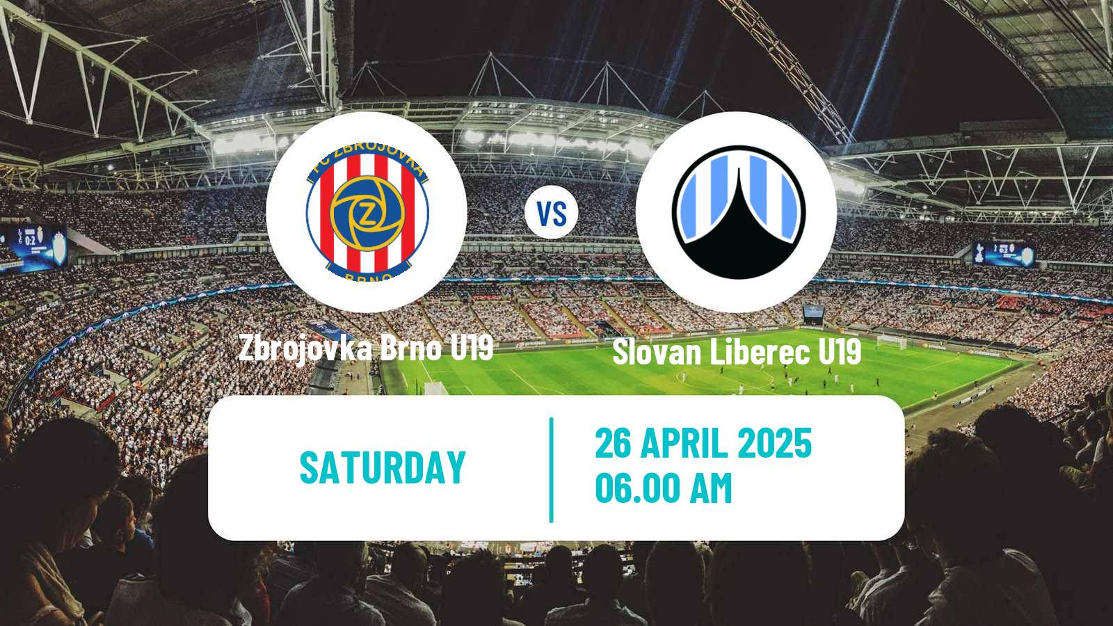 Soccer Czech U19 League Zbrojovka Brno U19 - Slovan Liberec U19