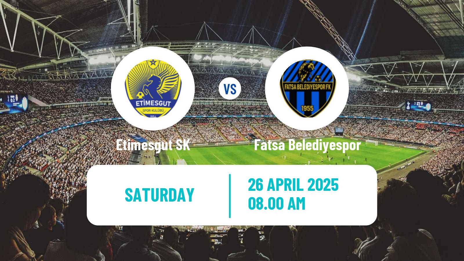 Soccer Turkish 3 Lig Group 2 Etimesgut - Fatsa Belediyespor