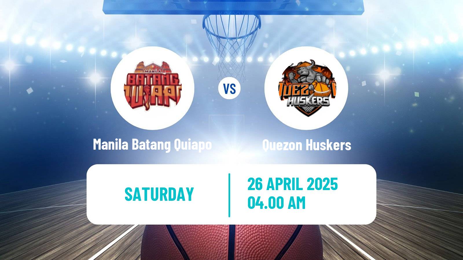 Basketball Philippines MBPL  Manila Batang Quiapo - Quezon Huskers