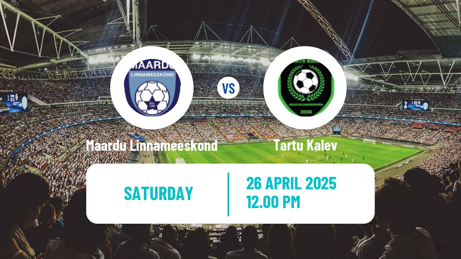Soccer Estonian Esiliiga B Maardu Linnameeskond - Tartu Kalev