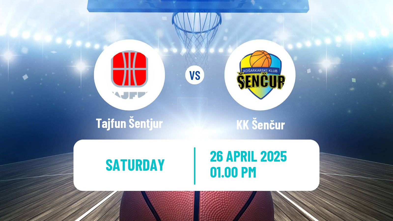 Basketball Slovenian Liga Basketball Tajfun Šentjur - Šenčur