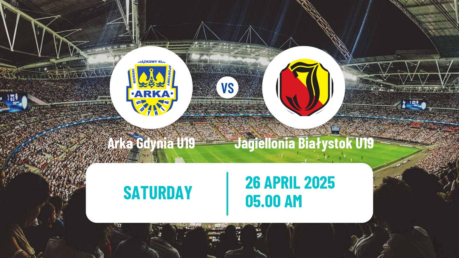 Soccer Polish Central Youth League Arka Gdynia U19 - Jagiellonia Białystok U19