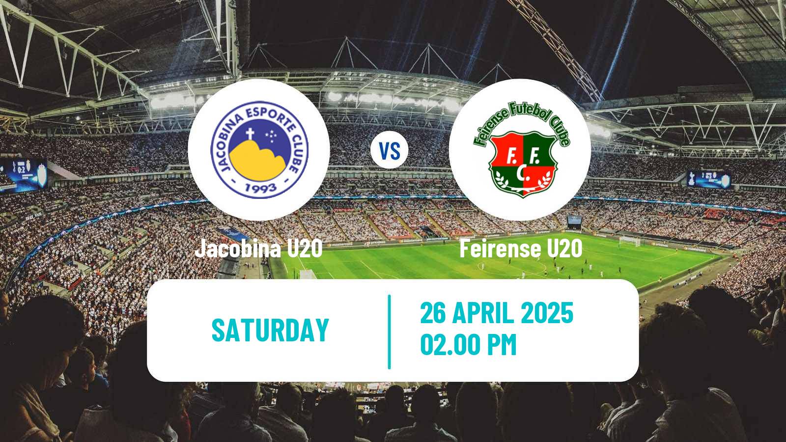 Soccer Brazilian Baiano U20 Jacobina U20 - Feirense U20