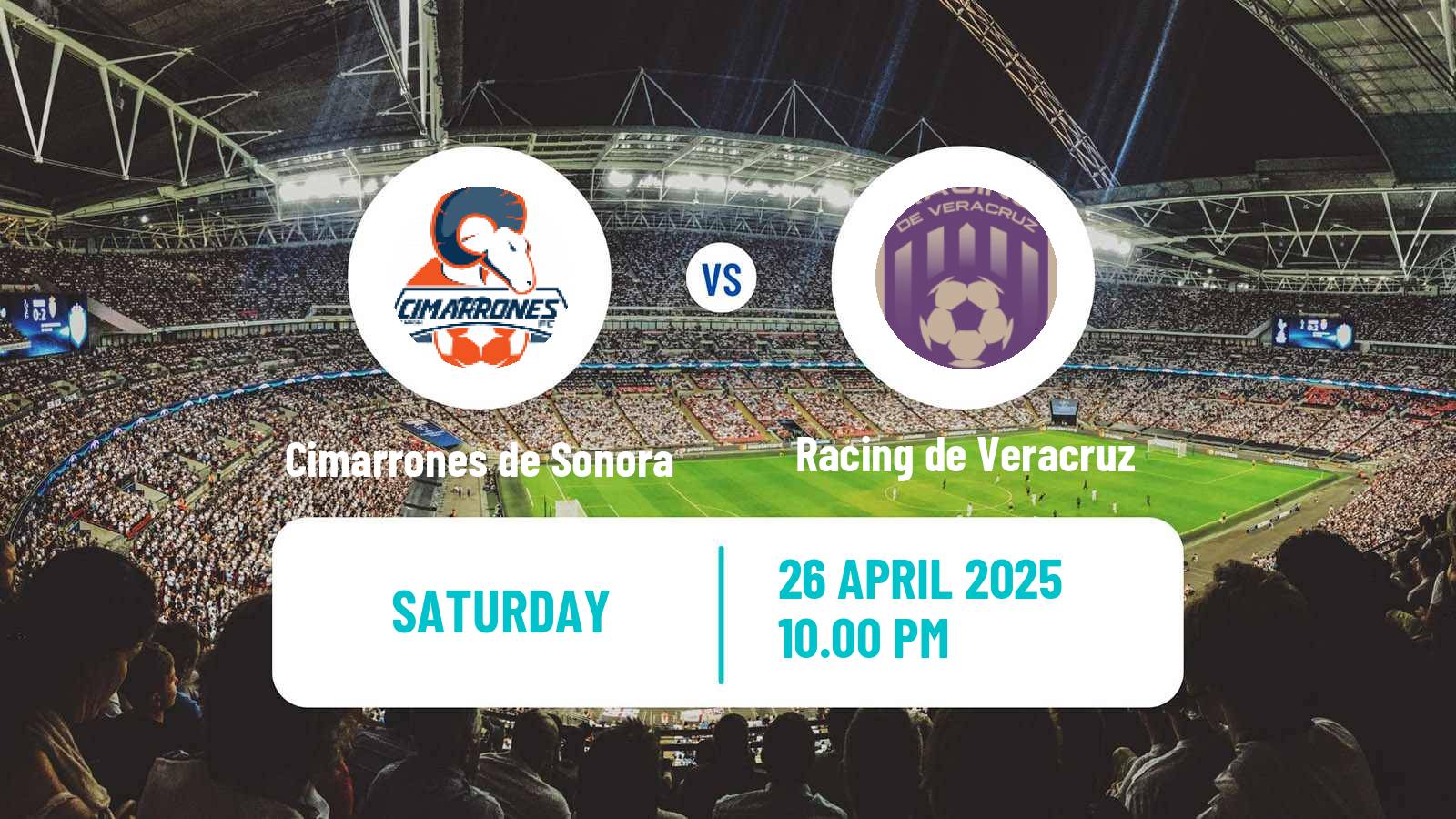 Soccer Mexican Liga Premier Serie A Cimarrones de Sonora - Racing de Veracruz