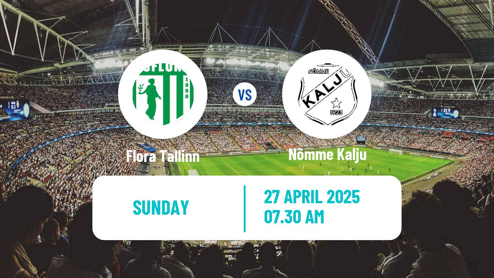 Soccer Estonian Meistriliiga Flora Tallinn - Nõmme Kalju
