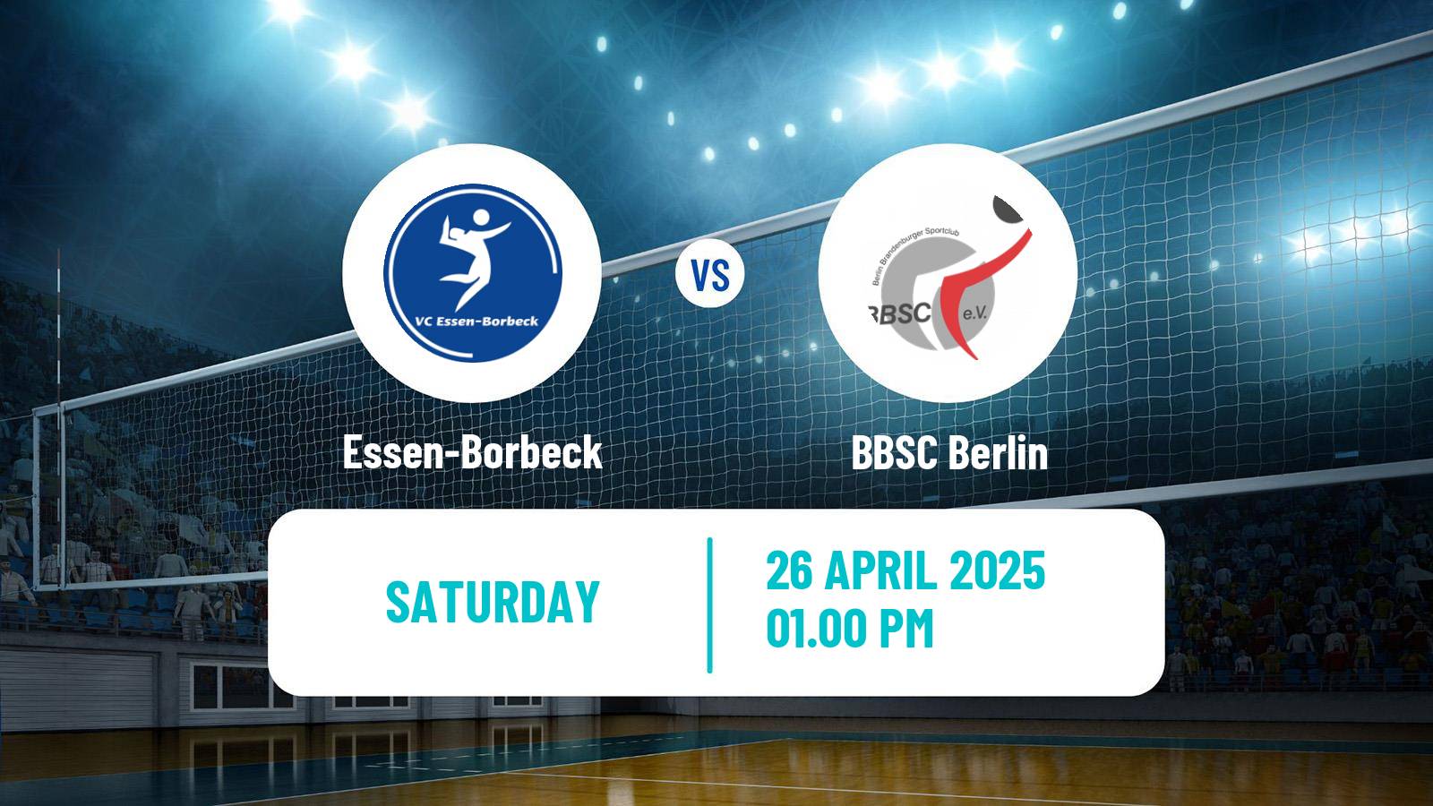 Volleyball German 2 Bundesliga Pro Volleyball Women Essen-Borbeck - BBSC Berlin