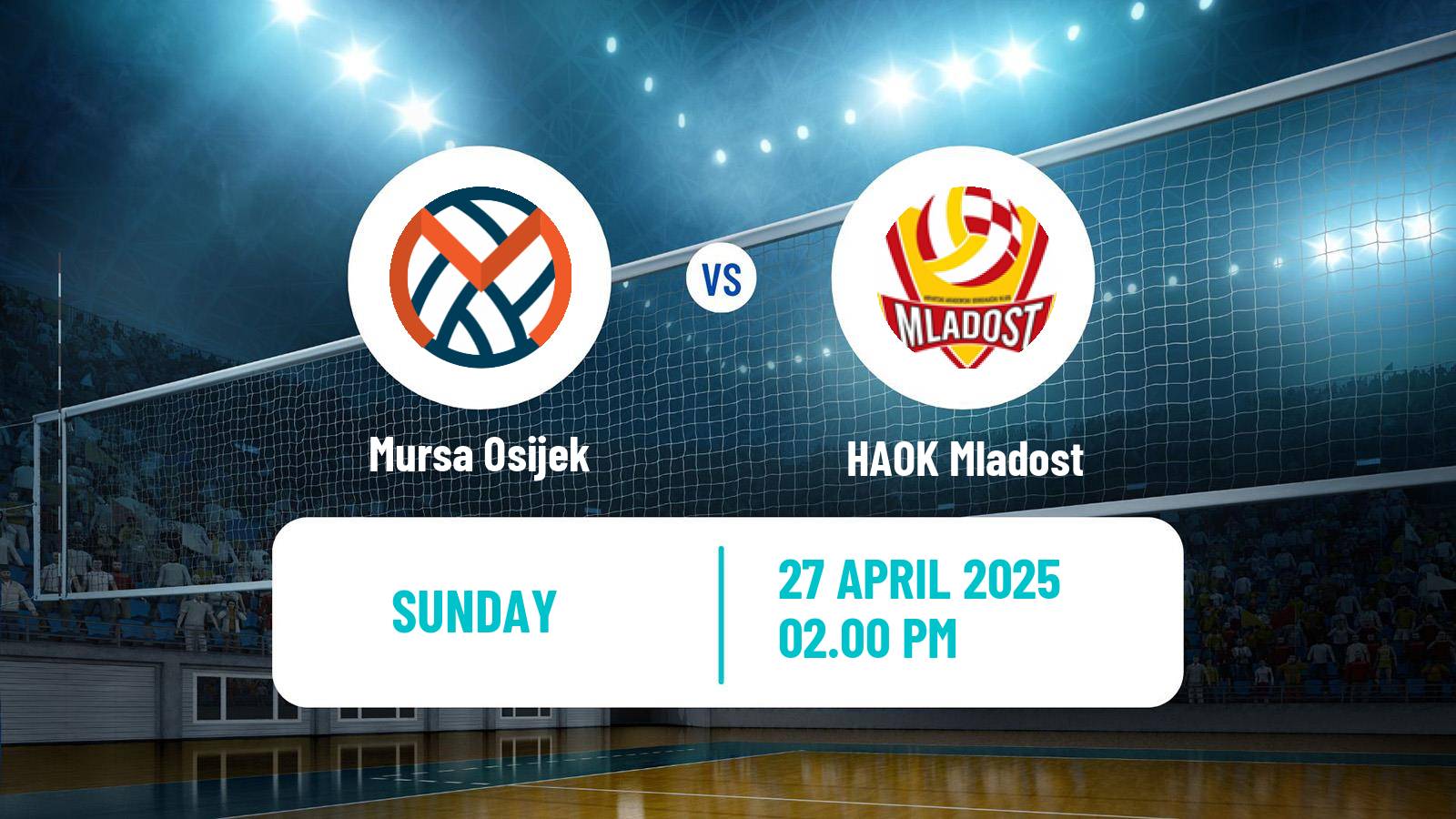 Volleyball Croatian Superliga Volleyball Mursa Osijek - HAOK Mladost