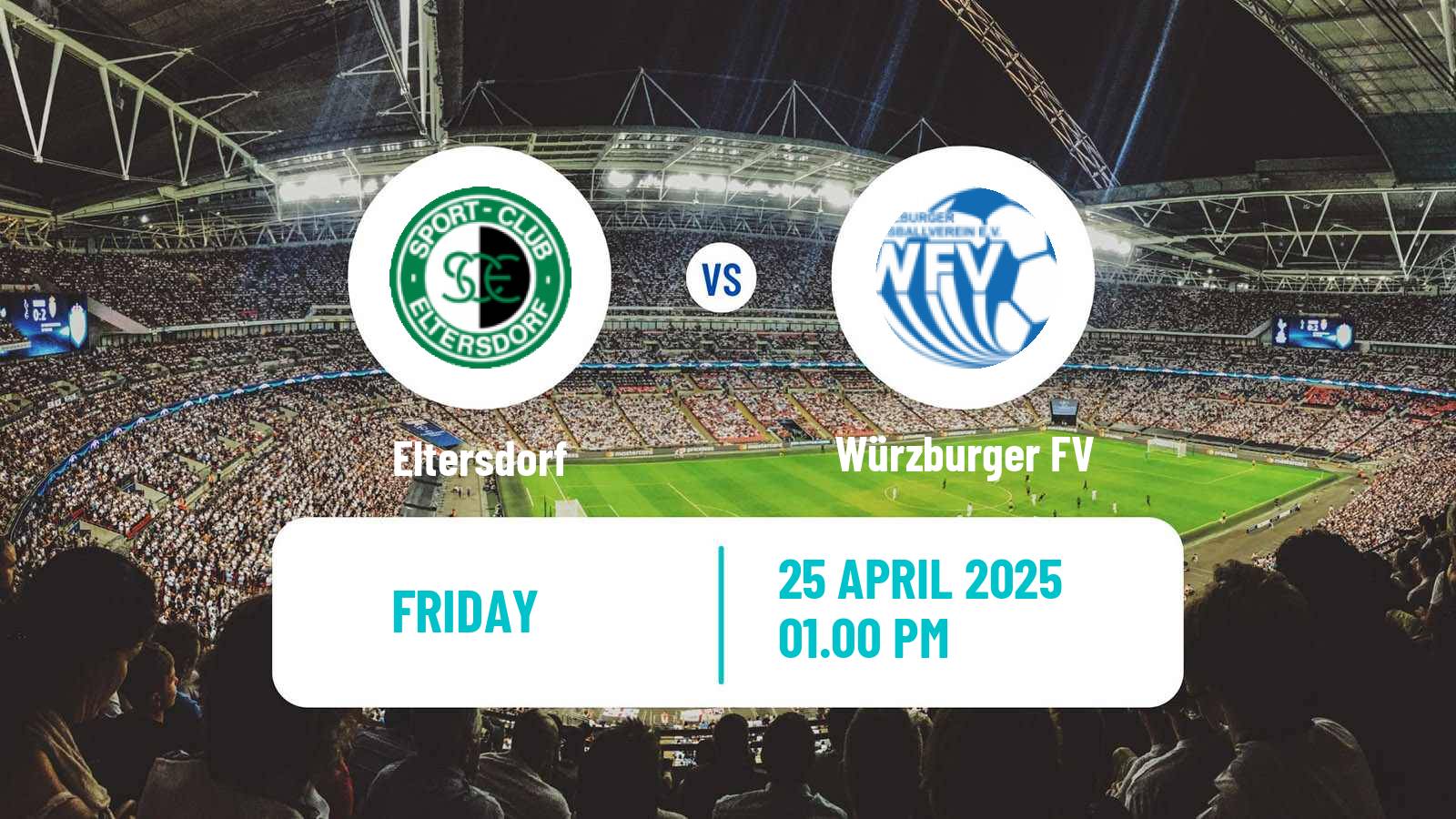 Soccer German Oberliga Bayern Nord Eltersdorf - Würzburger FV