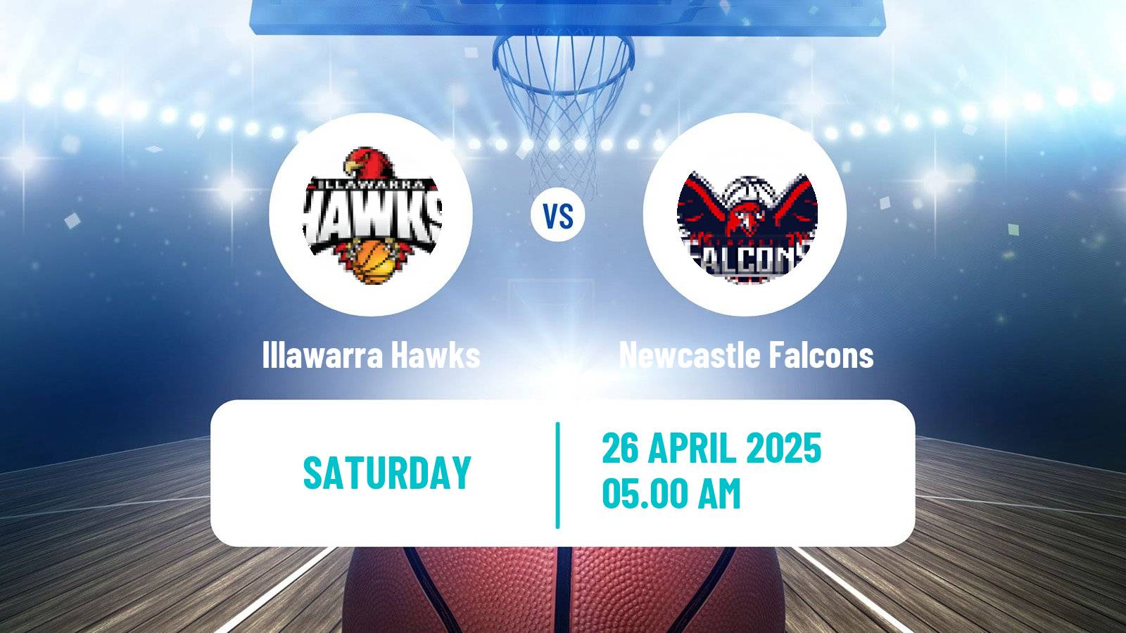 Basketball Australian NBL1 East Illawarra Hawks - Newcastle Falcons