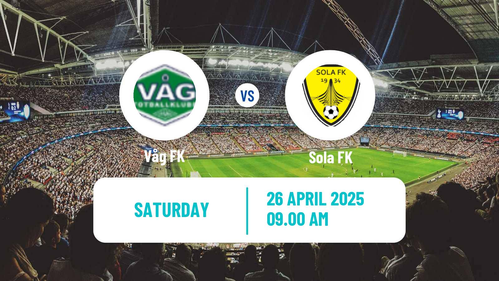 Soccer Norwegian Division 3 - Group 5 Våg - Sola