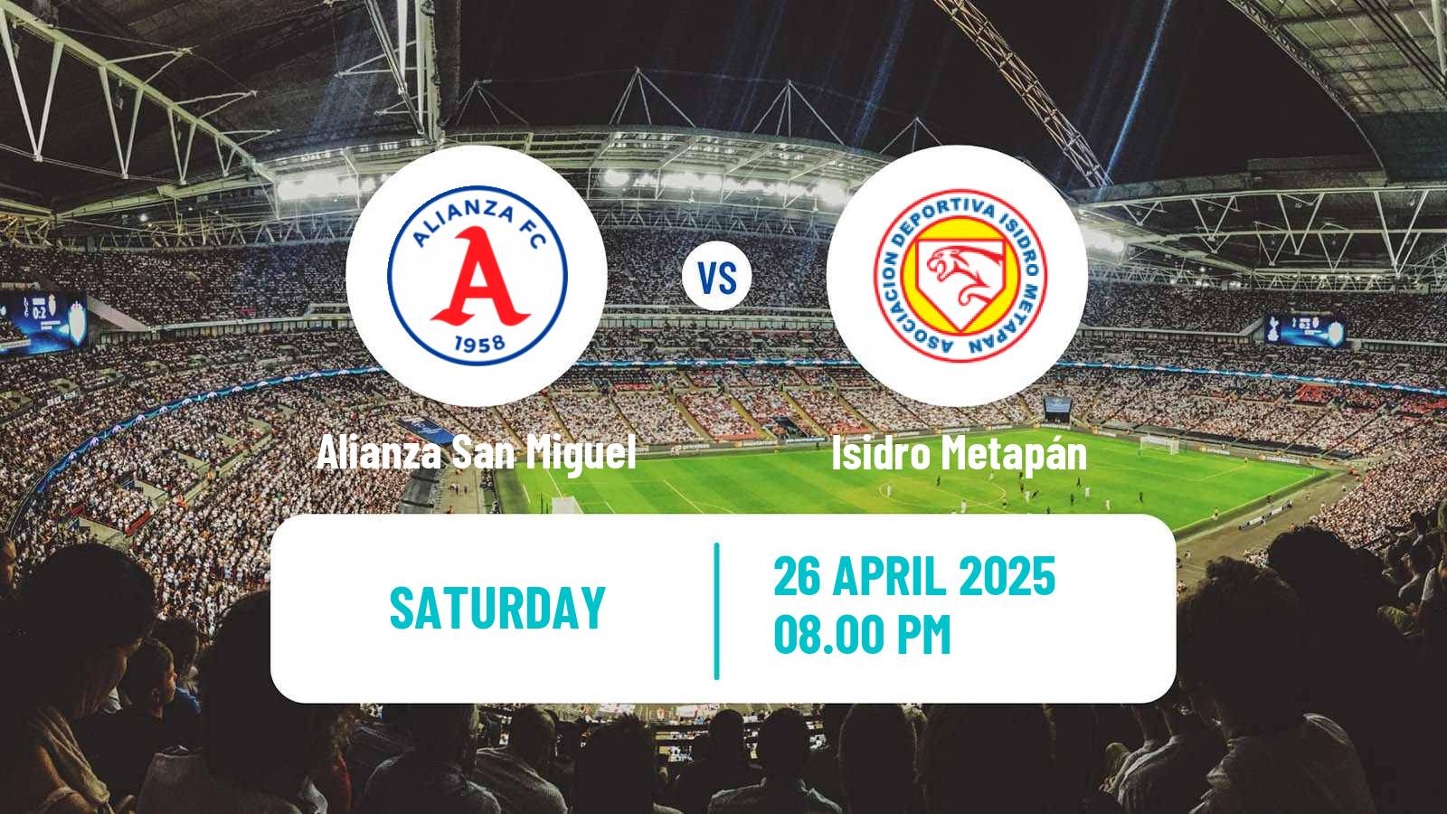 Soccer El Salvador Primera Division Alianza San Miguel - Isidro Metapán