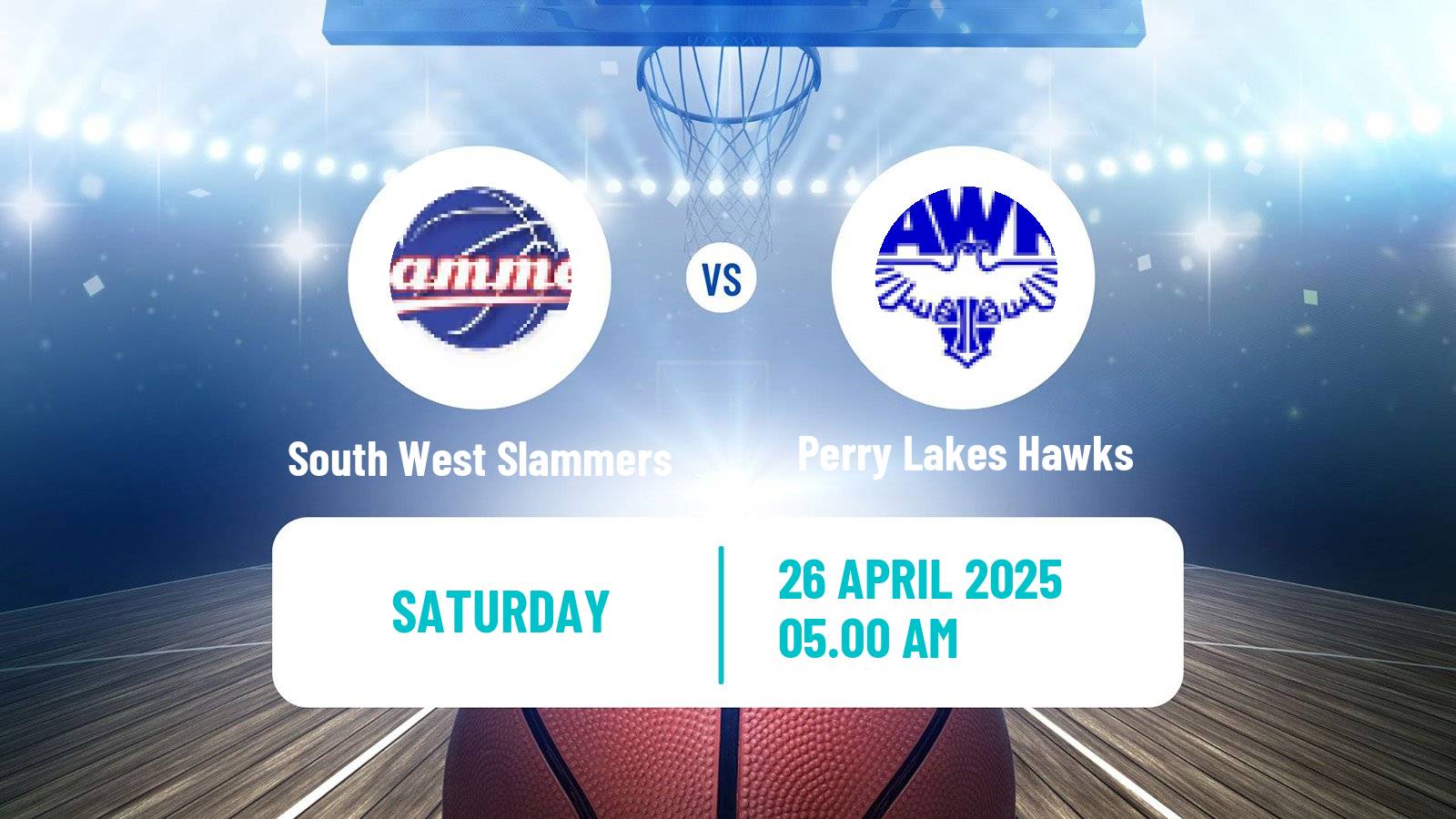 Basketball Australian NBL1 West Women South West Slammers - Perry Lakes Hawks