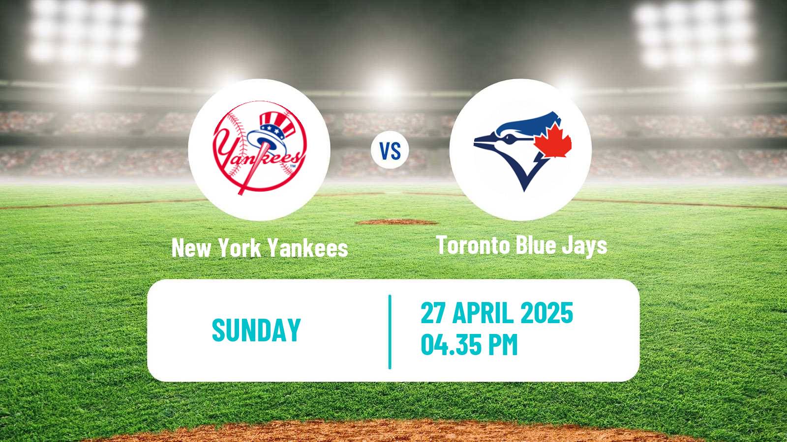 Baseball MLB New York Yankees - Toronto Blue Jays