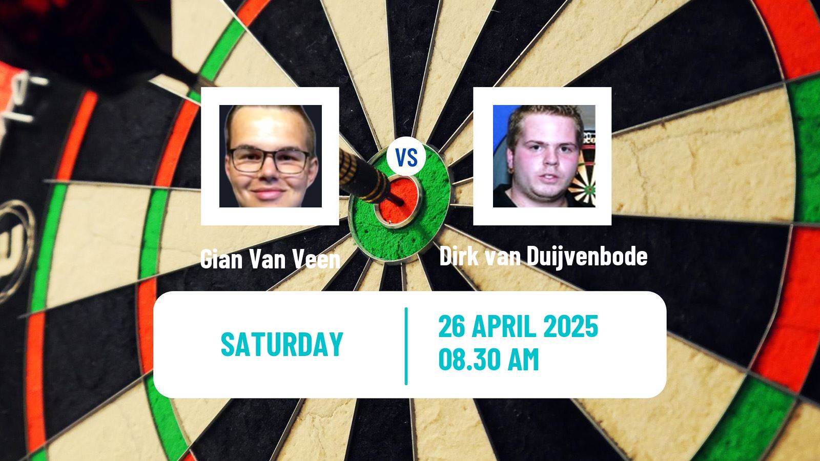 Darts European Tour 5 Gian Van Veen - Dirk van Duijvenbode