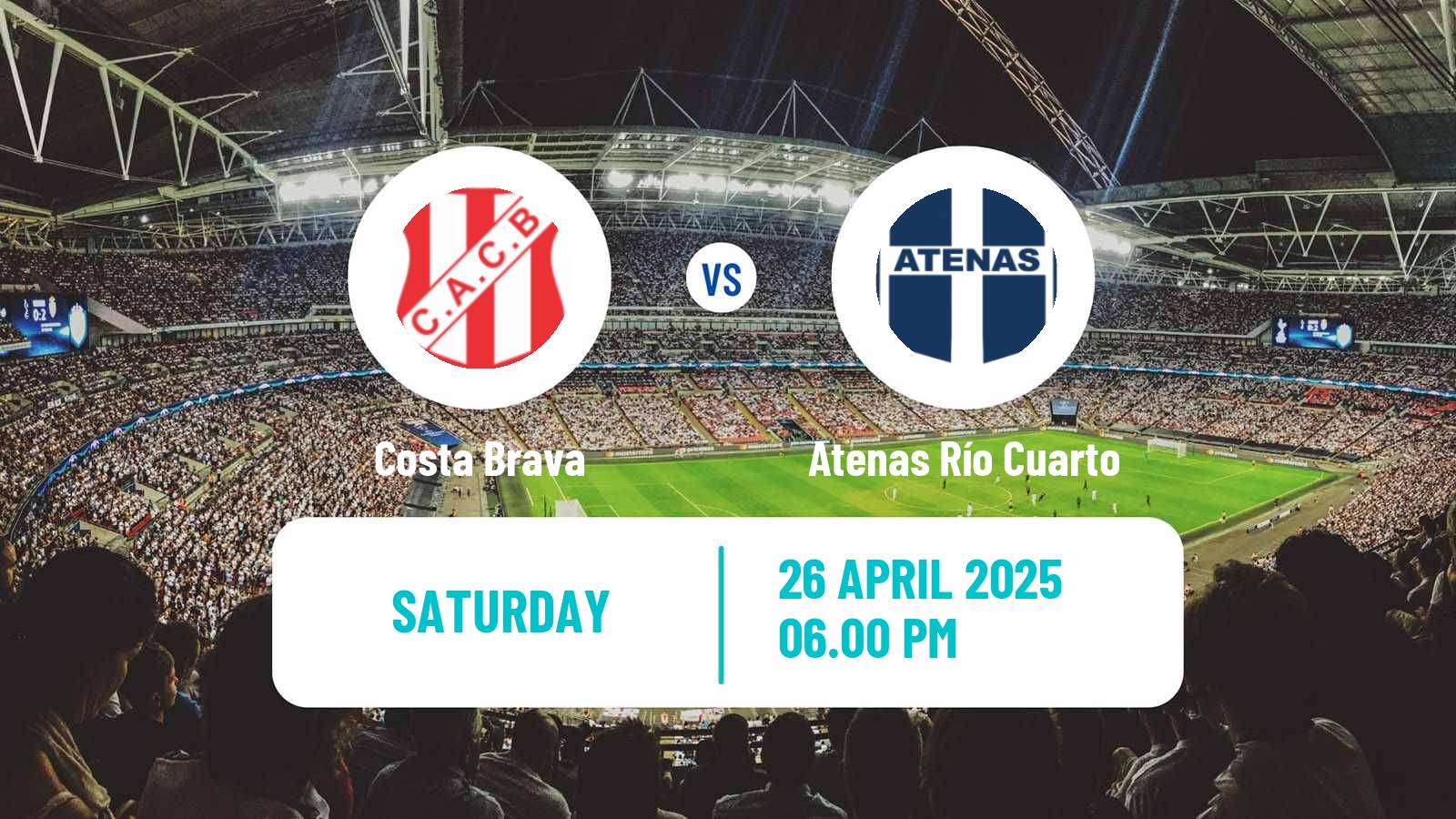 Soccer Argentinian Torneo Federal Costa Brava - Atenas Río Cuarto