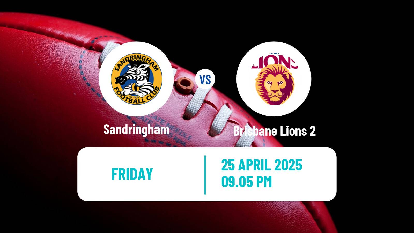 Aussie rules VFL Sandringham - Brisbane Lions 2