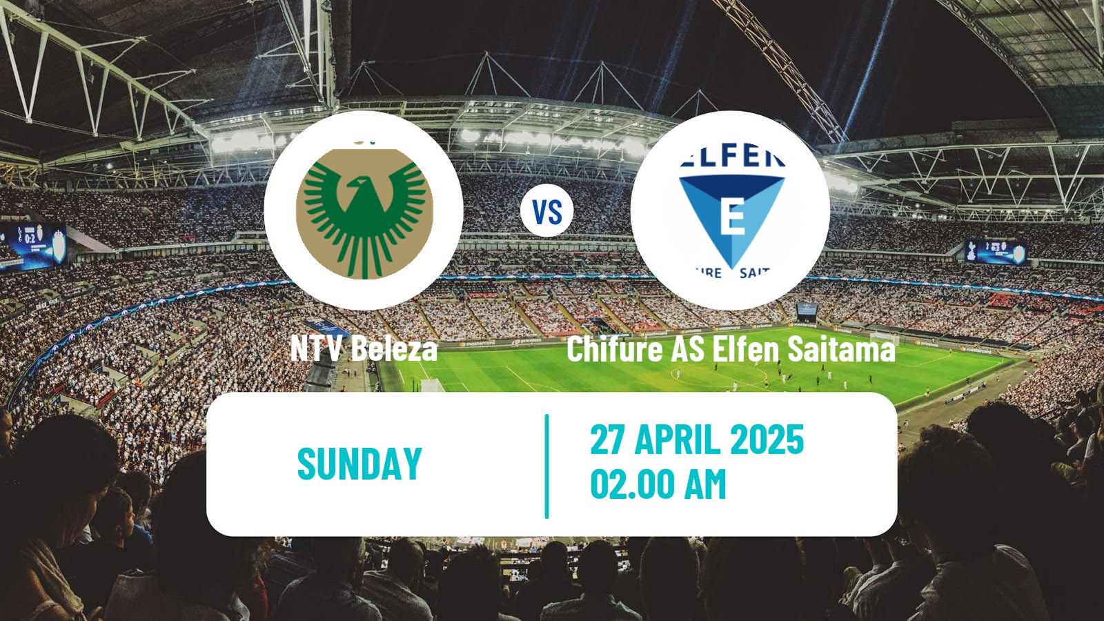 Soccer Japan WE League Women NTV Beleza - Chifure AS Elfen Saitama