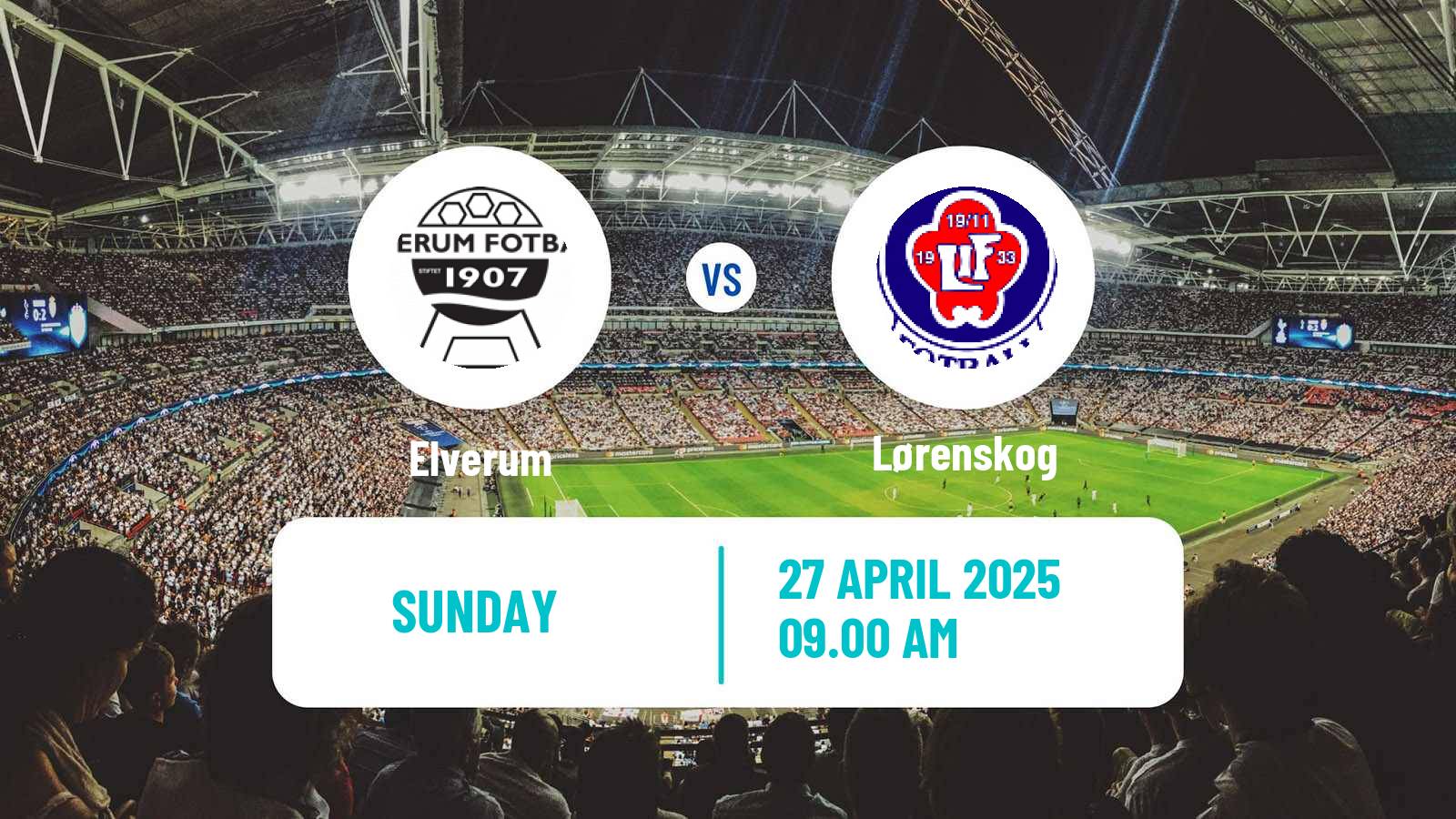 Soccer Norwegian Division 3 - Group 3 Elverum - Lørenskog