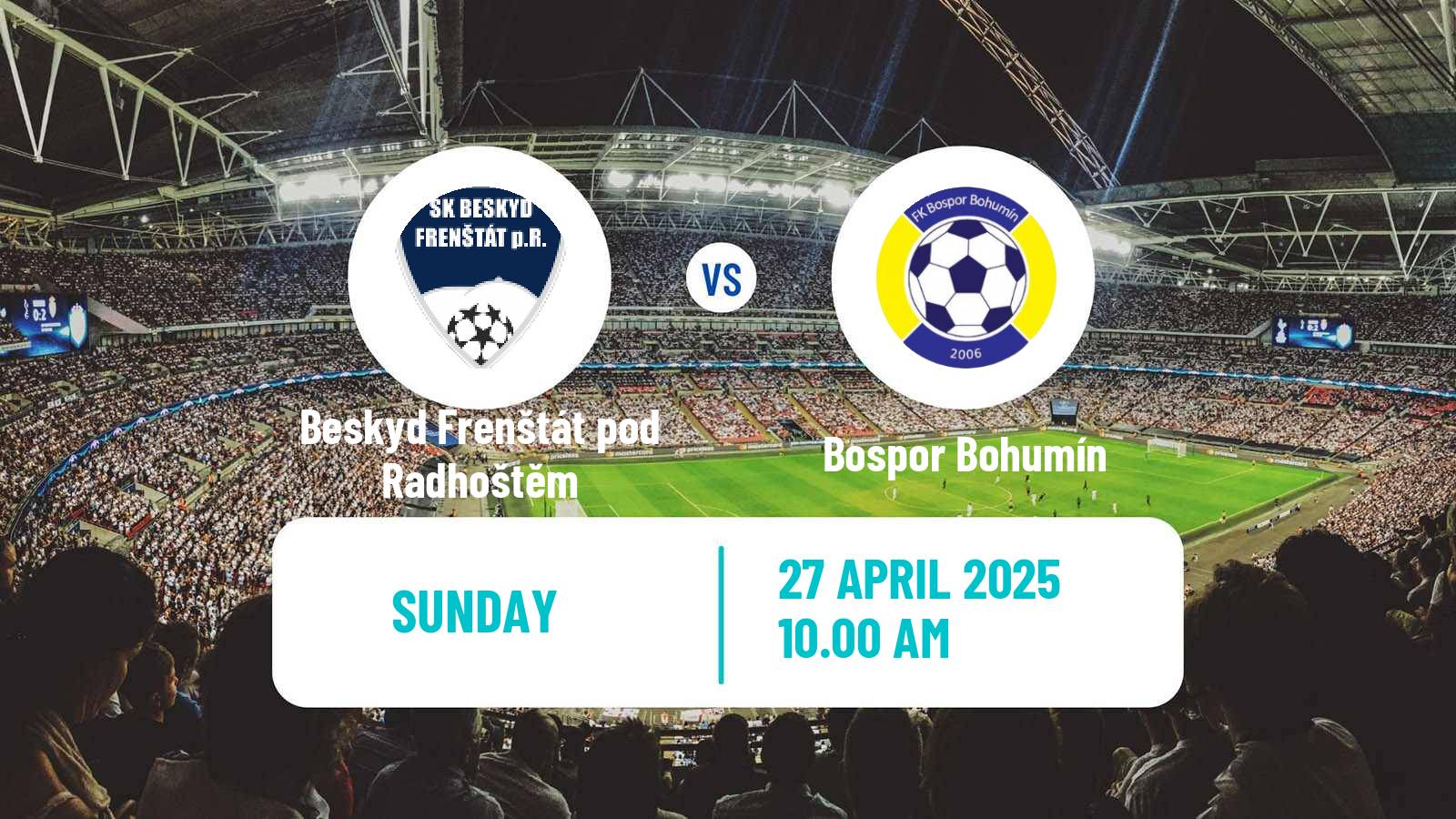 Soccer Czech Division F Beskyd Frenštát pod Radhoštěm - Bospor Bohumín