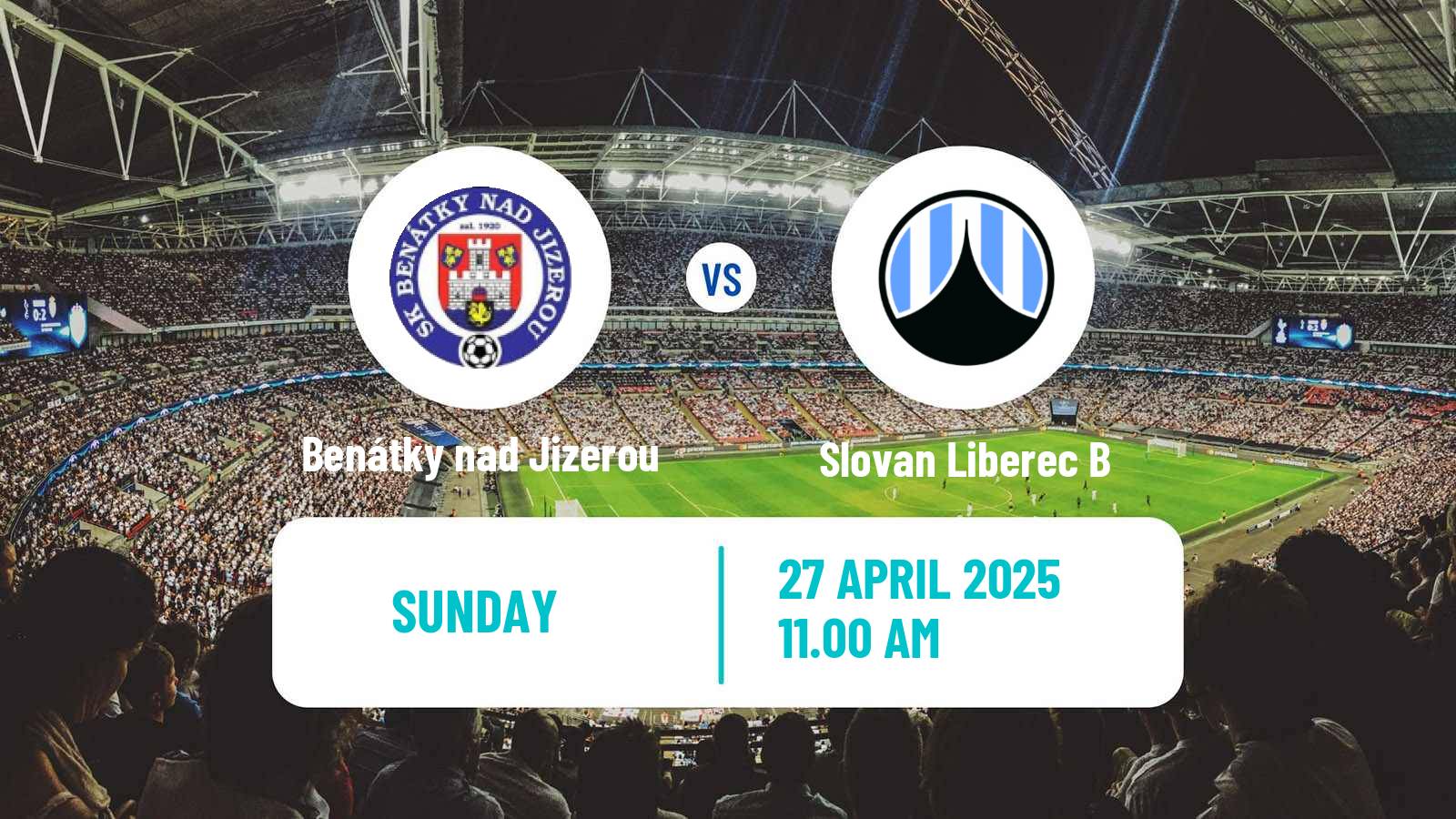 Soccer Czech CFL Group B Benátky nad Jizerou - Slovan Liberec B