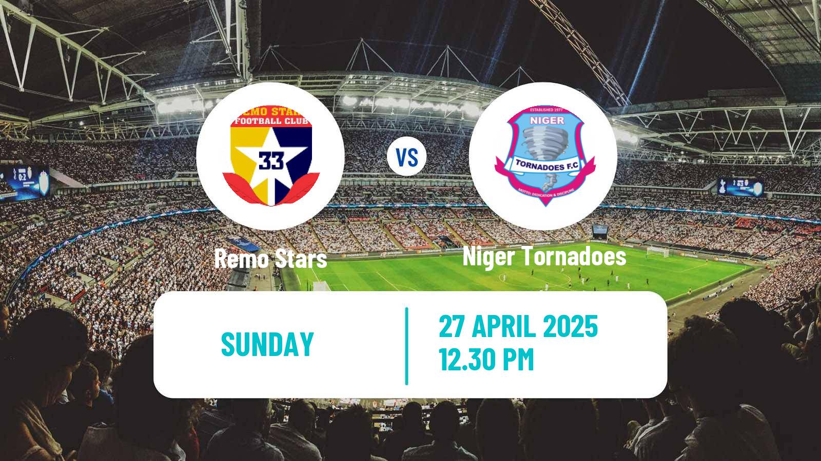 Soccer Nigerian Premier League Remo Stars - Niger Tornadoes