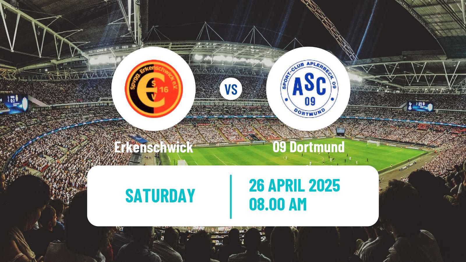Soccer German Oberliga Westfalen Erkenschwick - 09 Dortmund