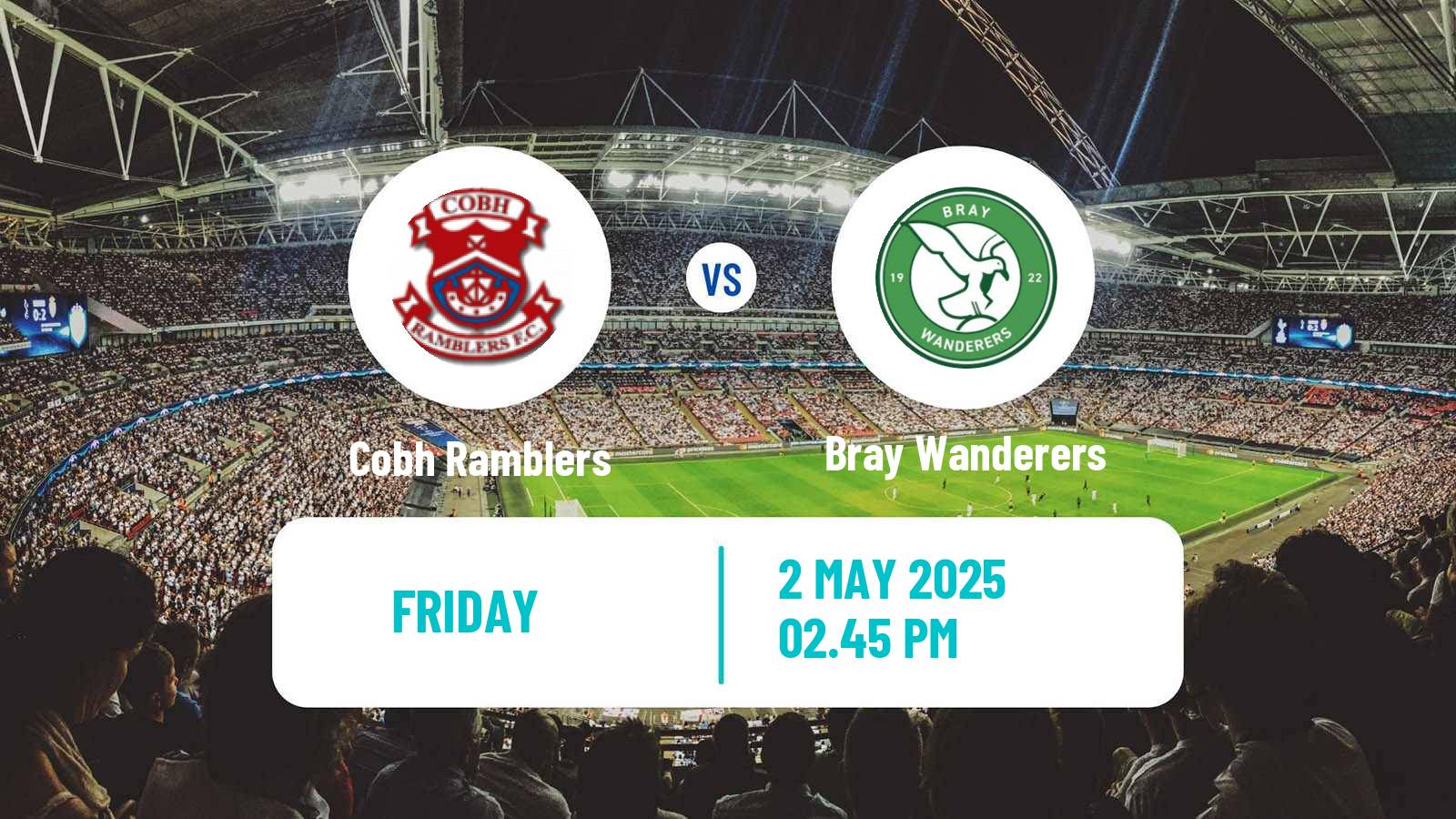 Soccer Irish Division 1 Cobh Ramblers - Bray Wanderers