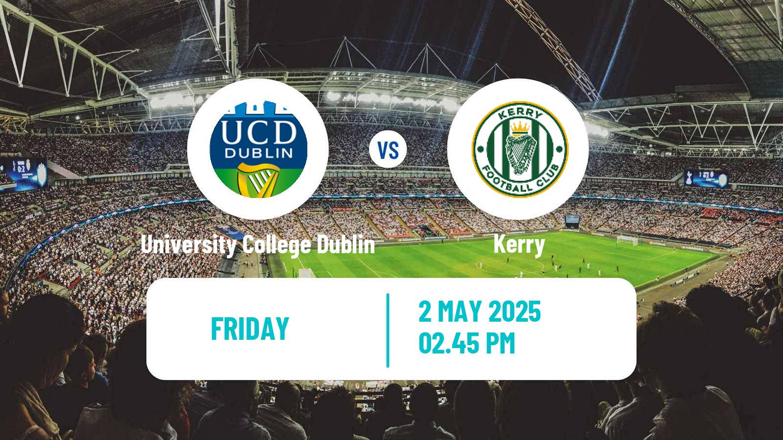 Soccer Irish Division 1 University College Dublin - Kerry