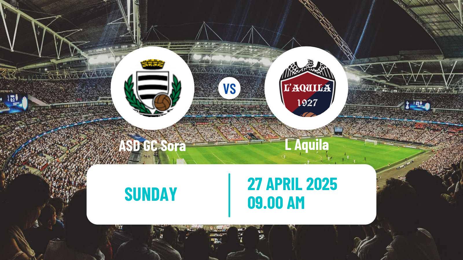 Soccer Italian Serie D - Group F Sora - L Aquila