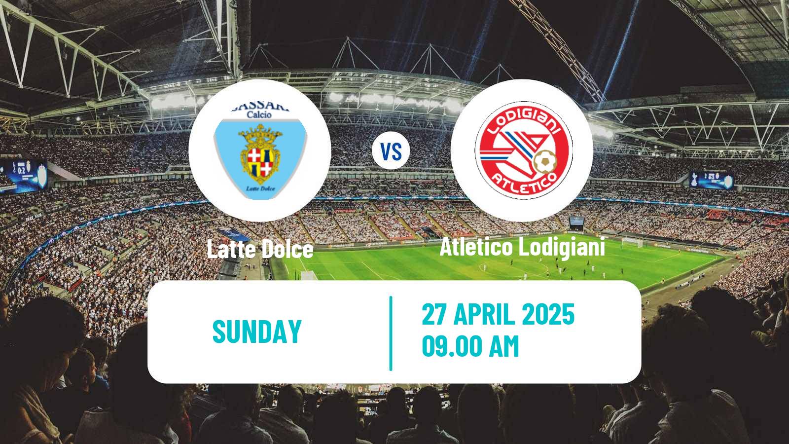 Soccer Italian Serie D - Group G Latte Dolce - Atletico Lodigiani