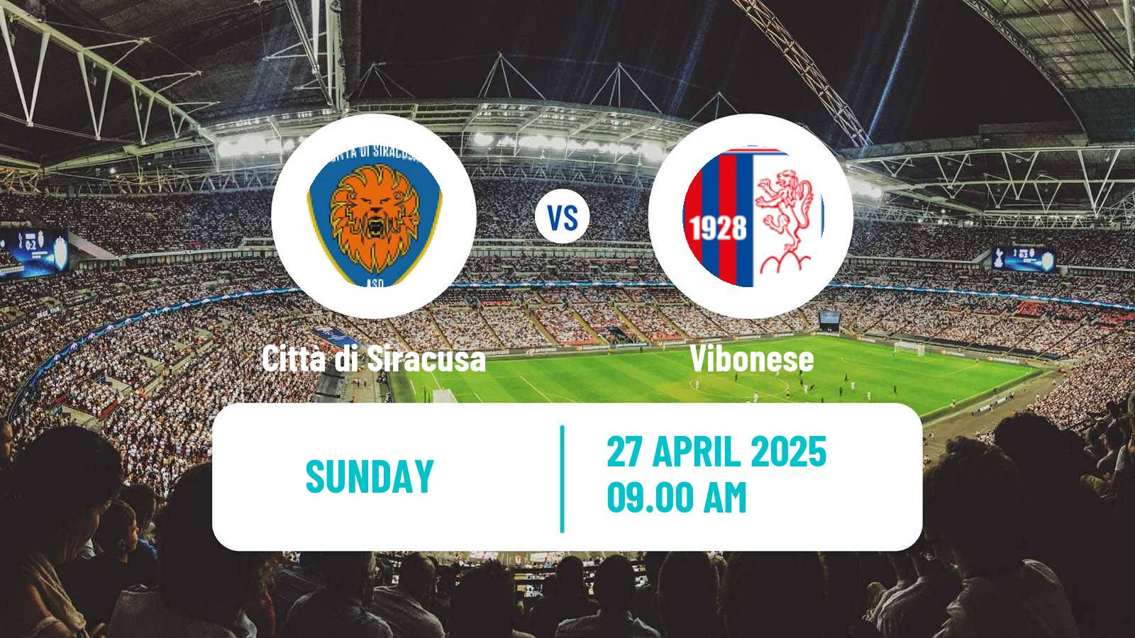 Soccer Italian Serie D - Group I Città di Siracusa - Vibonese