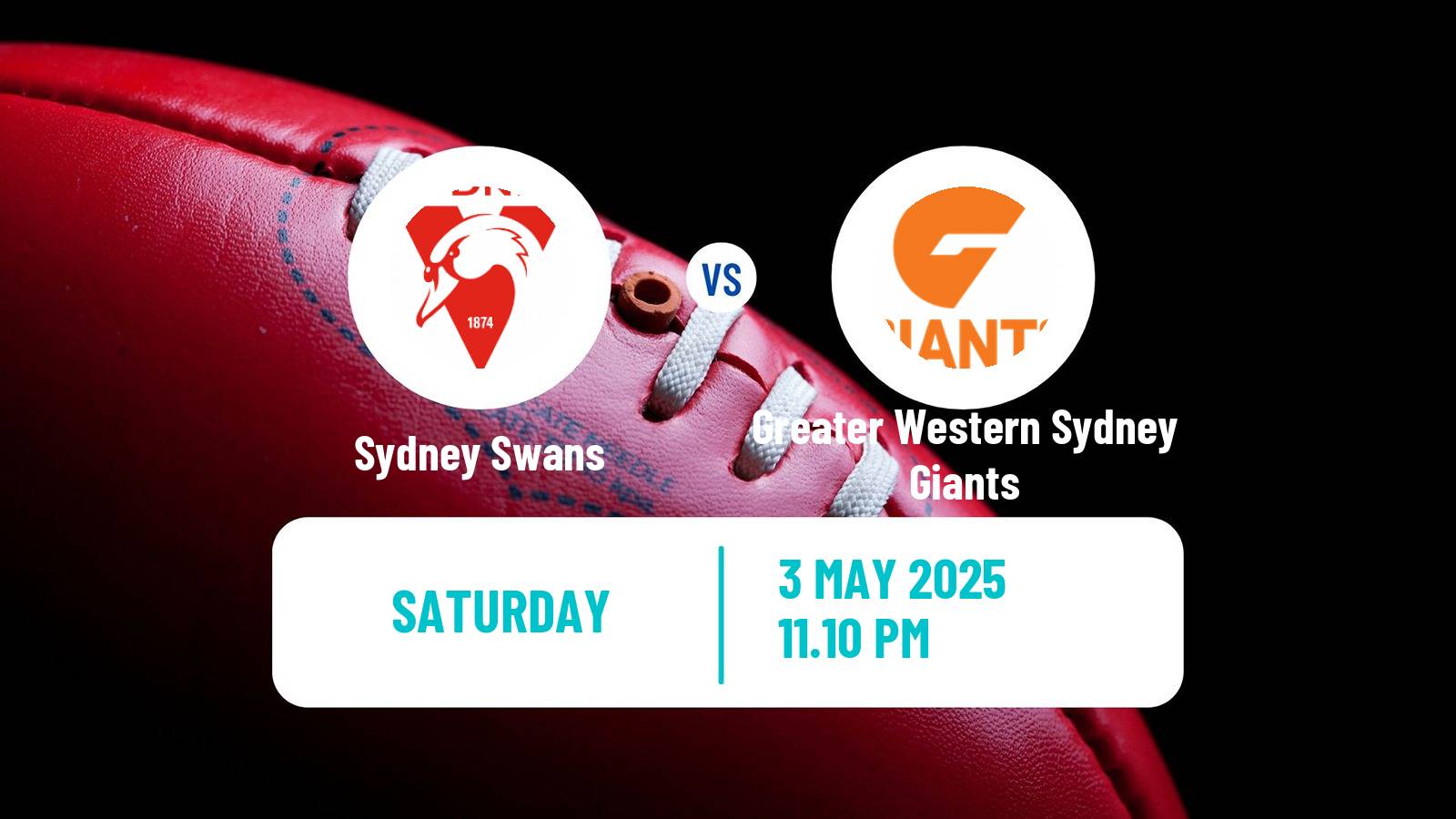 Aussie rules AFL Sydney Swans - Greater Western Sydney Giants