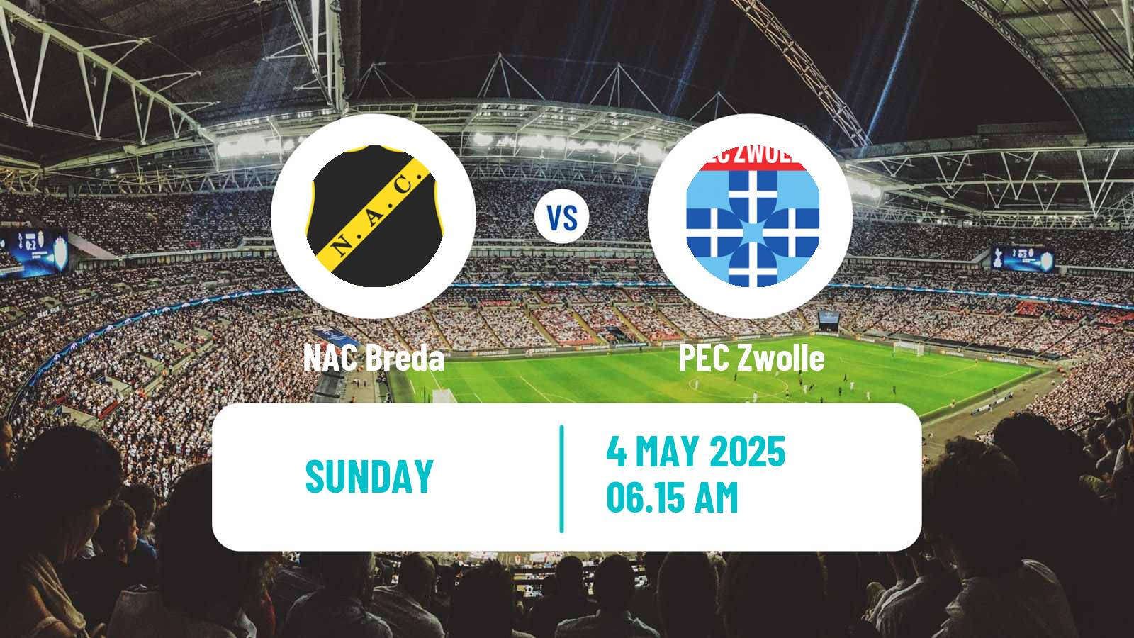 Soccer Dutch Eredivisie NAC Breda - Zwolle