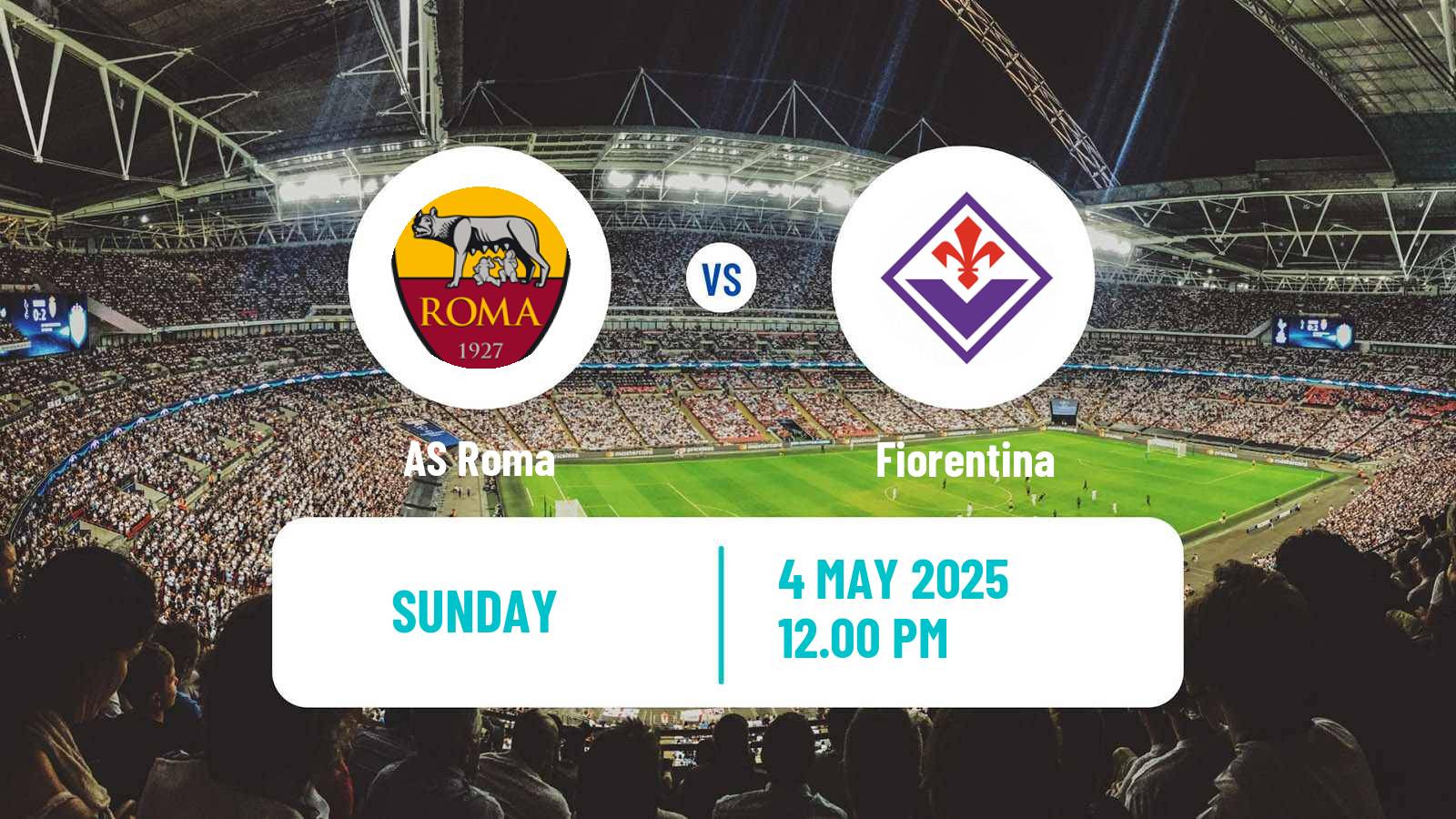 Soccer Italian Serie A Roma - Fiorentina