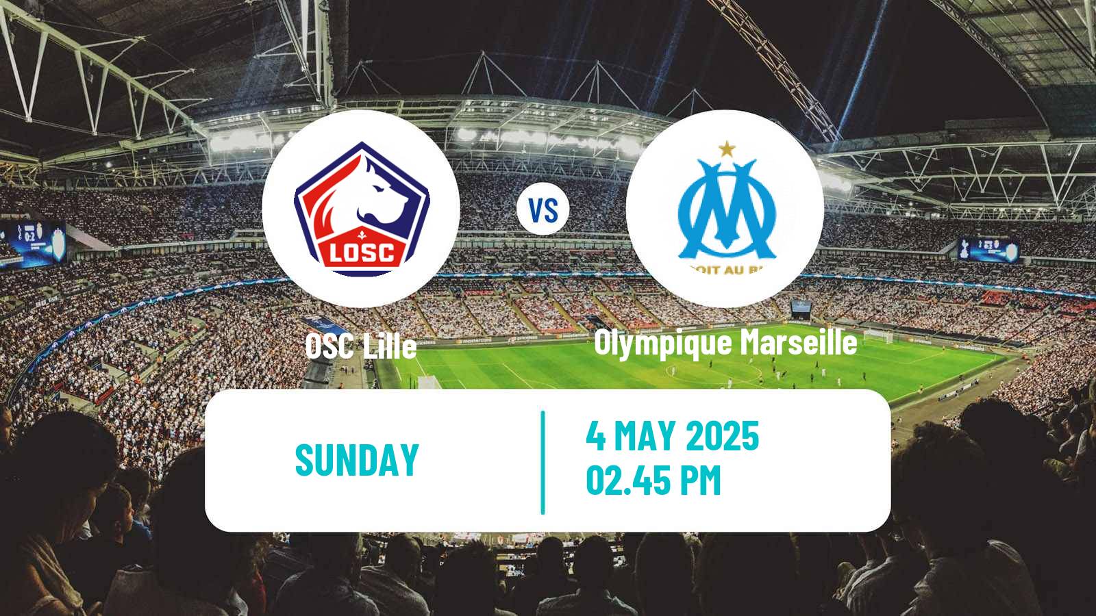 Soccer French Ligue 1 Lille - Olympique Marseille
