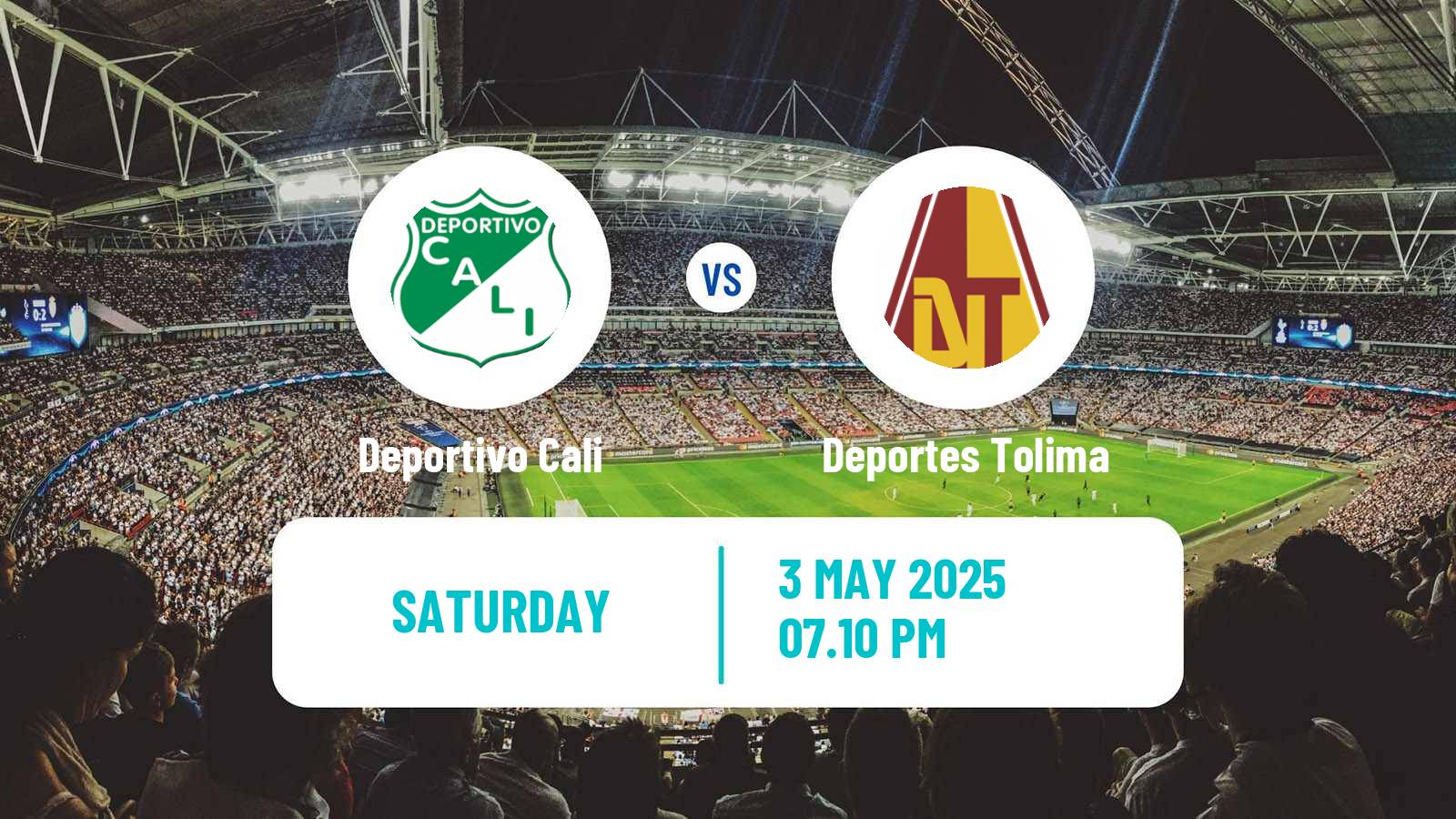 Soccer Colombian Primera A Deportivo Cali - Deportes Tolima